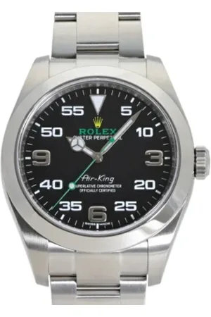 Rolex Heren, Pre-owned, Zwart, Maat: ONE Size