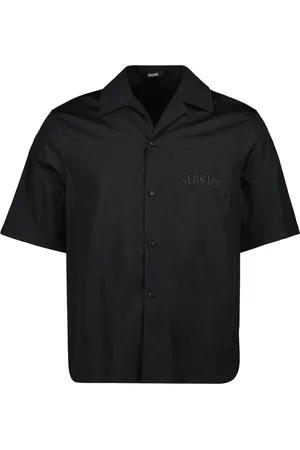 VERSACE Heren, Overhemden, Zwart, Maat: M