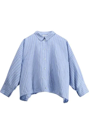 8PM Dames, Blouses & Shirts, Blauw, Maat: S Viscose