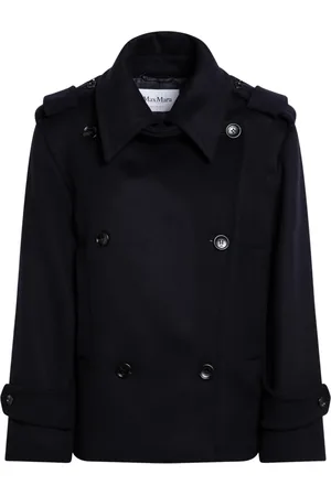 Max Mara Dames, Jassen, Blauw, Maat: M Wol