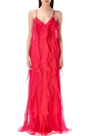 Alberta Ferretti Dames, Jurken, Roze, Maat: XS Chiffon