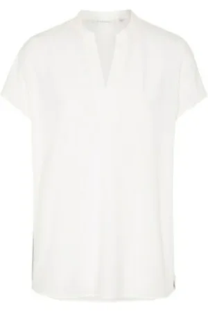 ETERNA Dames, Blouses & Shirts, Wit, Maat: S