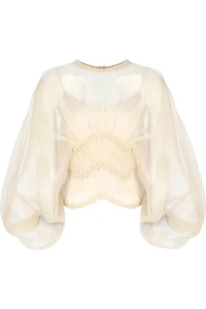 ZIMMERMANN Dames, Blouses & Shirts, Roze, Maat: S Zijde