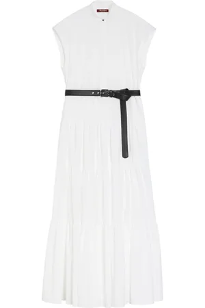 Max Mara Dames, Jurken, Wit, Maat: XS Katoen