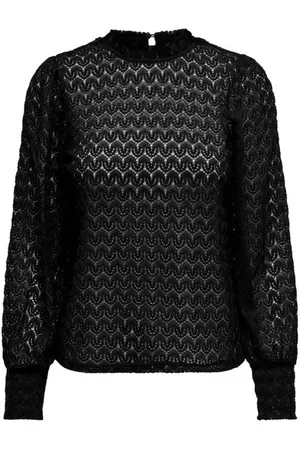 JACQUELINE DE YONG Dames, Blouses & Shirts, Zwart, Maat: M Poliester