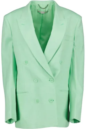 Stella McCartney Dames, Jassen, Groen, Maat: XS Leer
