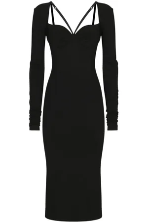 Dolce & Gabbana Dames, Jurken, Zwart, Maat: S