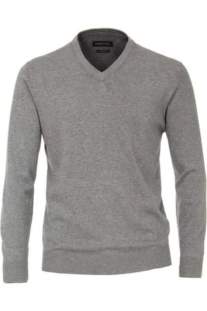 Casa Moda Heren, Truien, Grijs, Maat: S
