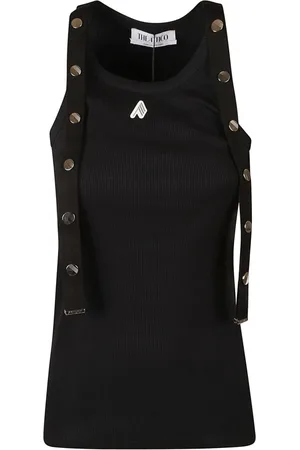 The Attico Dames, Tops, Zwart, Maat: M Katoen