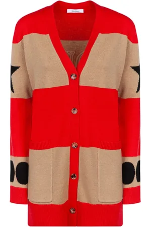 Max Mara Dames, Truien, Rood, Maat: L Wol