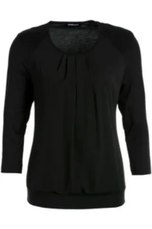 Frank Walder Dames, Blouses & Shirts, Zwart, Maat: XL