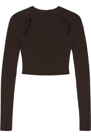Max Mara Dames, Truien, Bruin, Maat: XS Viscose