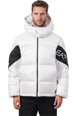 Emporio Armani Heren, Jassen, Wit, Maat: XL Poliester