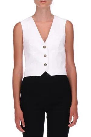 ERMANNO SCERVINO Dames, Jassen, Wit, Maat: S Linnen