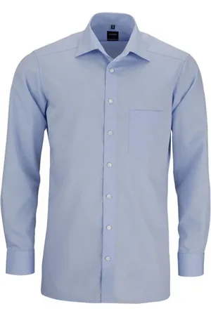 Olymp Heren, Overhemden, Blauw, Maat: L