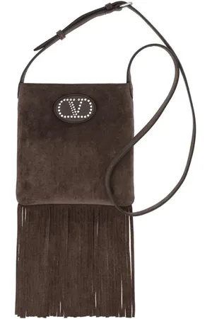 VALENTINO GARAVANI Dames, Tassen, Bruin, Maat: ONE Size Suède