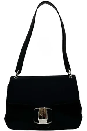 Salvatore Ferragamo Dames, Pre-owned, Zwart, Maat: ONE Size Nylon