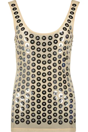 Paco rabanne Dames, Tops, Grijs, Maat: XS Jersey