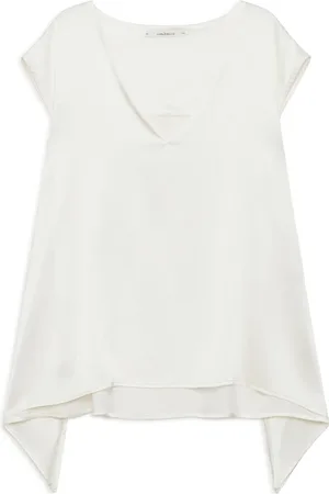 Maliparmi Dames, Blouses & Shirts, Wit, Maat: M Zijde
