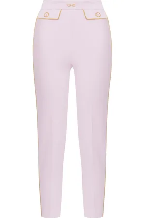Elisabetta Franchi Dames, Broeken, Roze, Maat: M Poliester