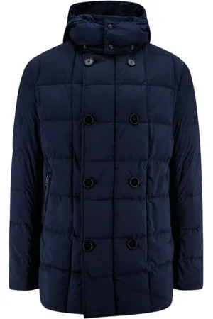 FAY Heren, Jassen, Blauw, Maat: XL Poliester