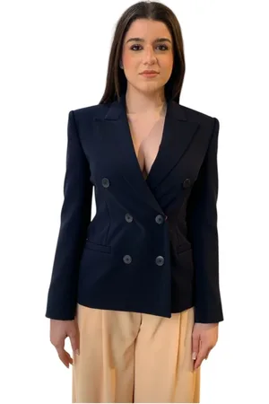 Max Mara Dames, Jassen, Blauw, Maat: M