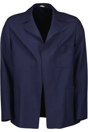 Fendi Heren, Jassen, Blauw, Maat: M Wol