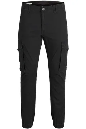JACK & JONES Heren, Broeken, Zwart, Maat: W36 L36