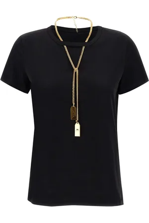 Elisabetta Franchi Dames, Tops, Zwart, Maat: XL Katoen