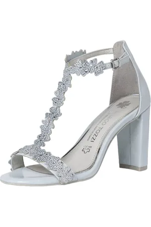 Marco Tozzi Dames, Schoenen, Blauw, Maat: 41 EU Leer
