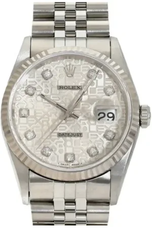 Rolex Heren, Pre-owned, Grijs, Maat: ONE Size