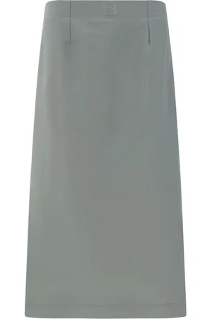 Fendi Dames, Rokken, Grijs, Maat: XS Wol