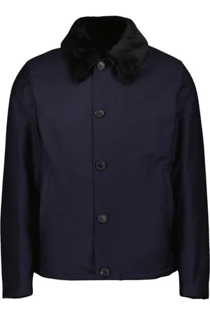 Prada Heren, Jassen, Blauw, Maat: M