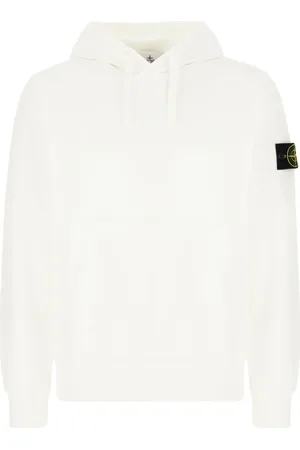 Stone Island Heren, Sweatshirts & Hoodies, Wit, Maat: 2XL Katoen