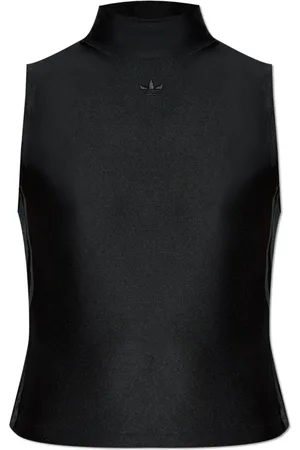 adidas Dames, Tops, Zwart, Maat: 2XS Leer