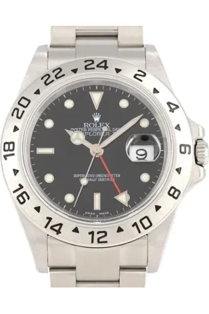 Rolex Heren, Pre-owned, Zwart, Maat: ONE Size