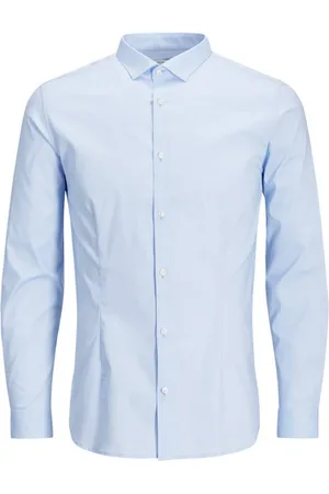 JACK & JONES Heren, Overhemden, Blauw, Maat: XL