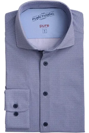 Hatico Heren, Overhemden, Blauw, Maat: 2XL