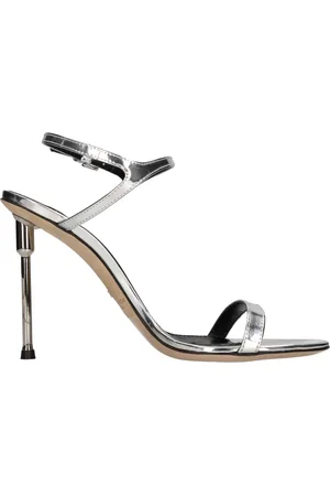 Elisabetta Franchi Dames, Schoenen, Grijs, Maat: 36 EU Leer