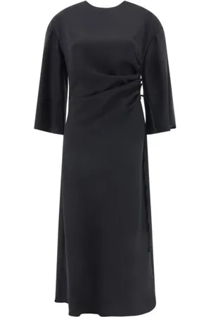 Crida Milano Dames, Jurken, Zwart, Maat: M Wol