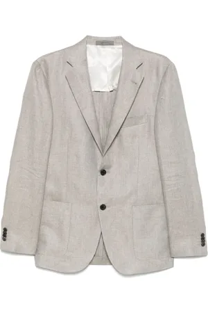 corneliani Heren, Jassen, Grijs, Maat: 2XL Linnen