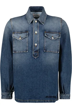 Alexander McQueen Heren, Jassen, Blauw, Maat: M Denim
