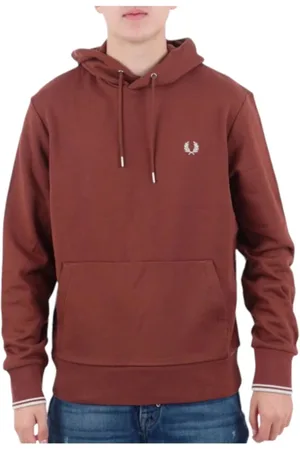 Fred Perry Heren, Sweatshirts & Hoodies, Bruin, Maat: S