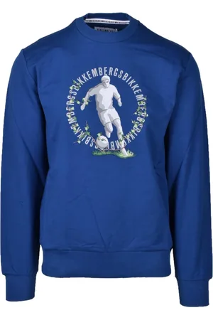 Bikkembergs Heren, Sweatshirts & Hoodies, Blauw, Maat: L Katoen