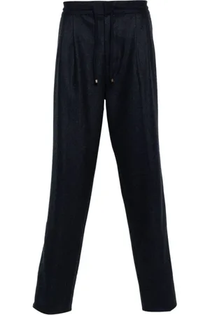 Brunello Cucinelli Heren, Broeken, Blauw, Maat: 2XL Wol