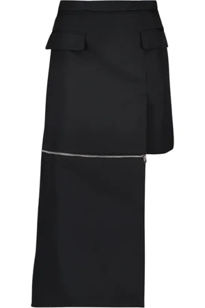 Alexander McQueen Dames, Rokken, Zwart, Maat: 2XS Wol