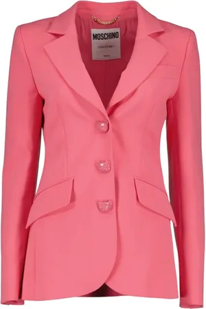Moschino Dames, Jassen, Roze, Maat: XS Leer