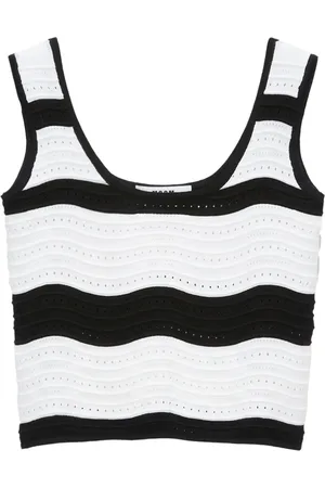 Msgm Dames, Tops, Zwart, Maat: S