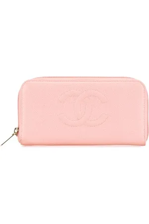 CHANEL Dames, Pre-owned, Roze, Maat: ONE Size Leer