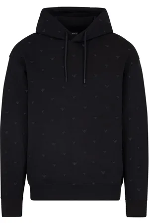 Emporio Armani Heren, Sweatshirts & Hoodies, Blauw, Maat: S Katoen
